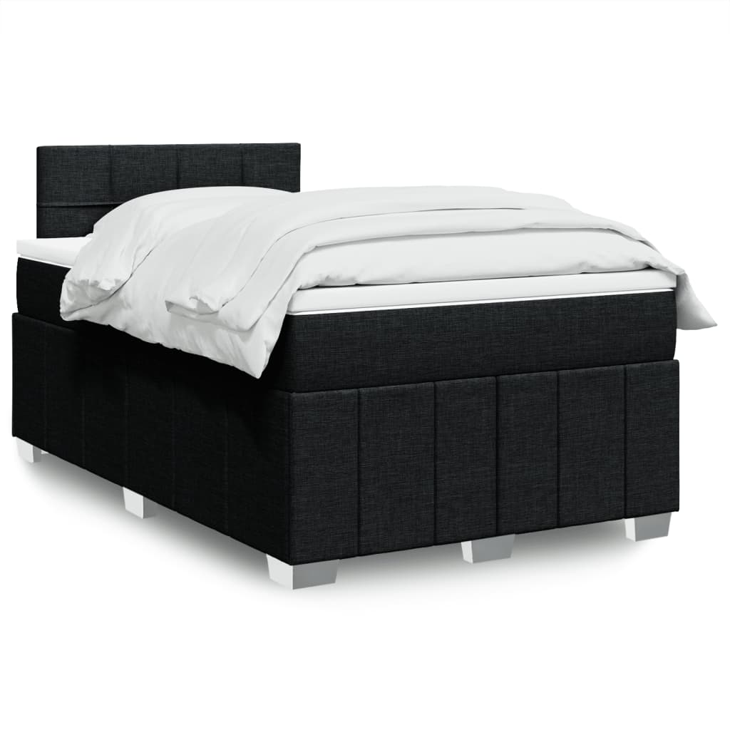 Sommier À Lattes De Lit Avec Matelas 120X200Cm Tissu
