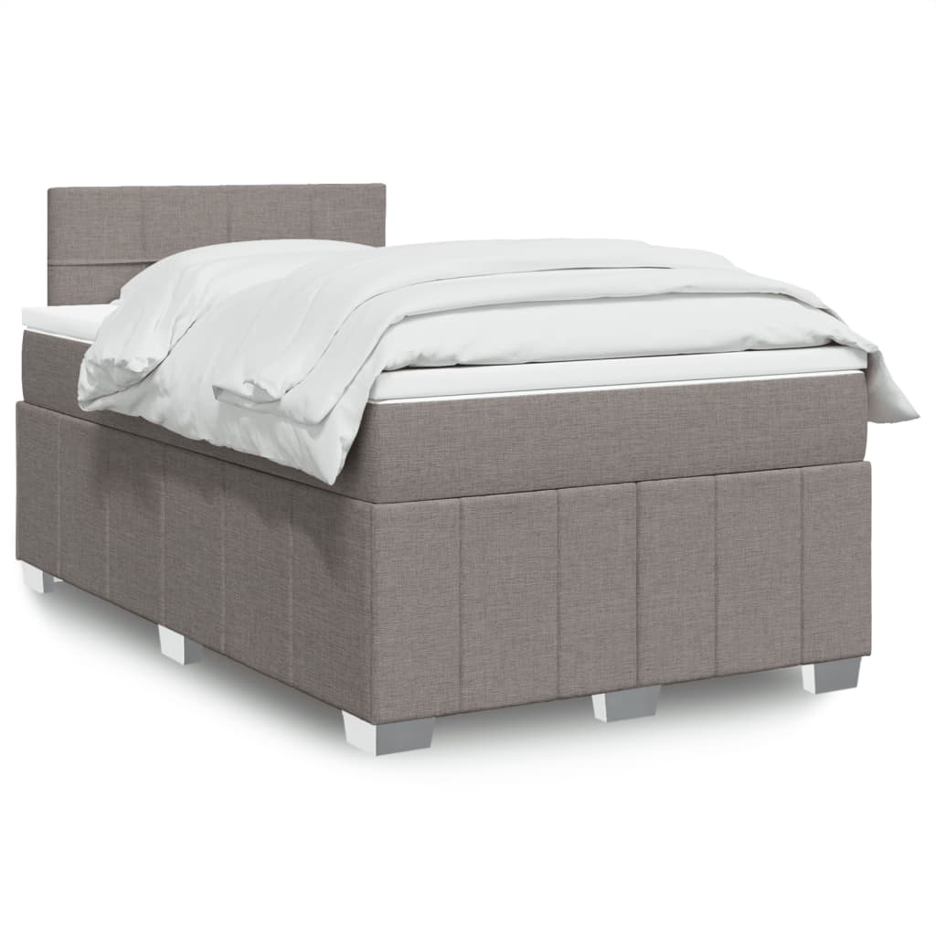 Sommier À Lattes De Lit Avec Matelas 120X200Cm Tissu