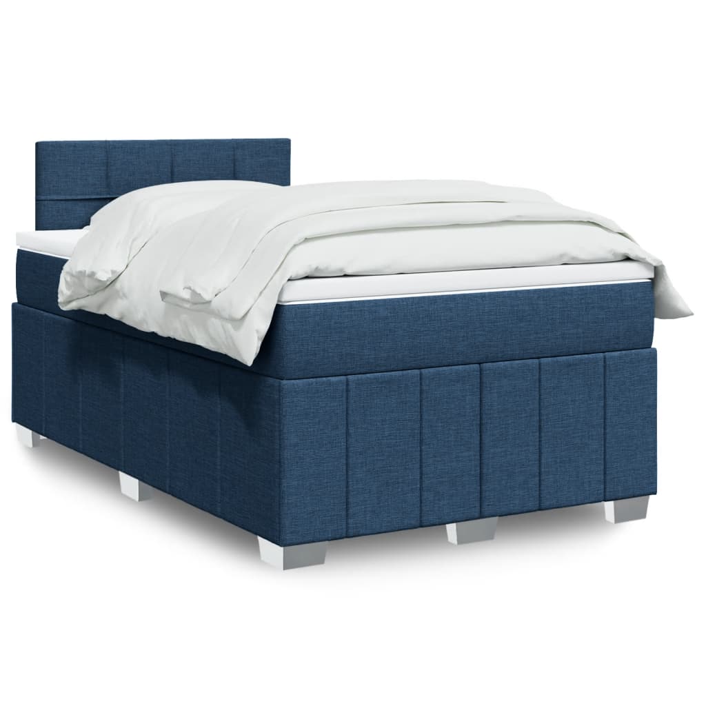 Sommier À Lattes De Lit Avec Matelas 120X200Cm Tissu