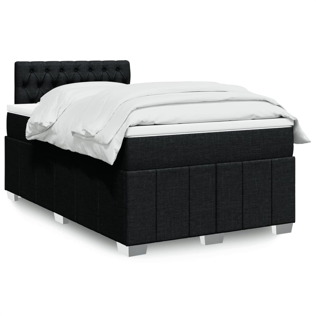 Sommier À Lattes De Lit Avec Matelas 120X200Cm Tissu