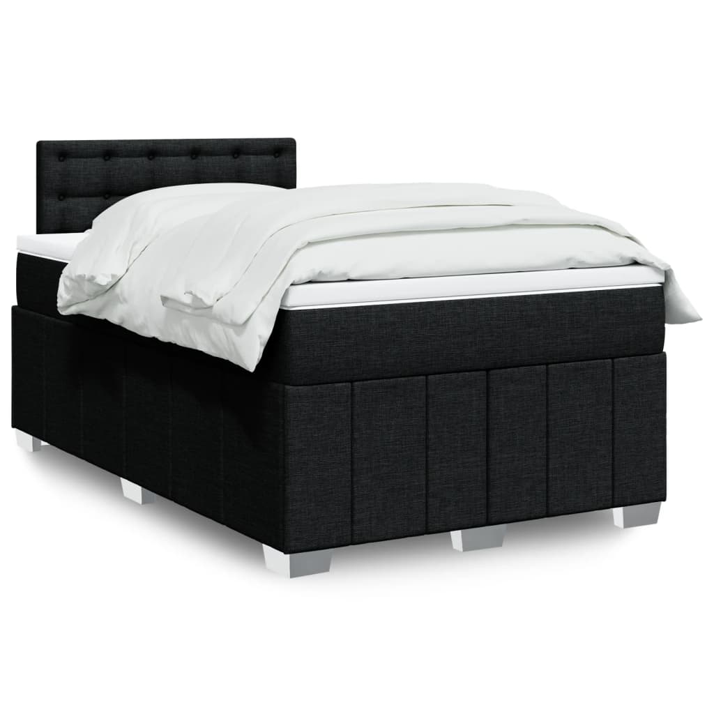 Sommier À Lattes De Lit Avec Matelas 120X200Cm Tissu