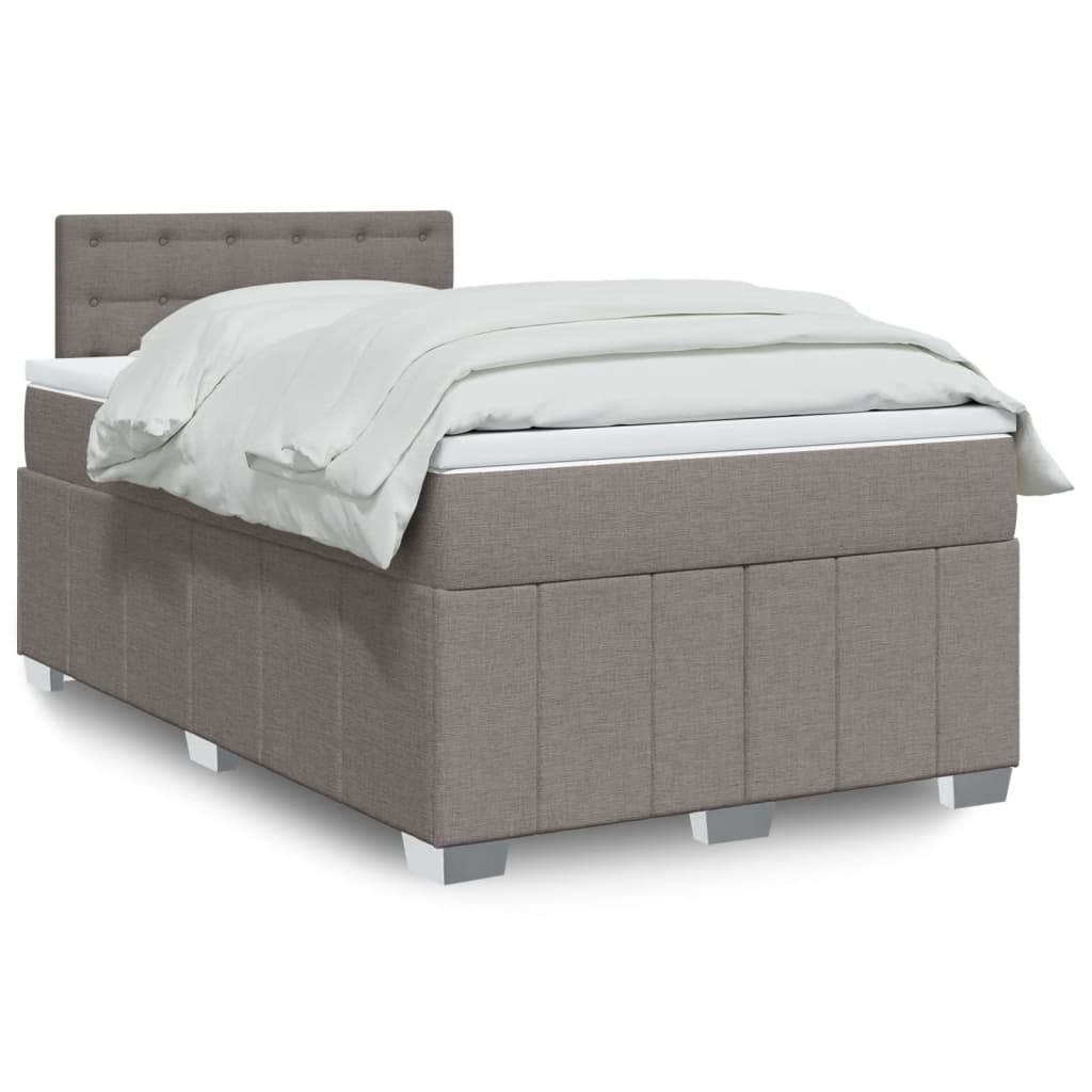 Sommier À Lattes De Lit Avec Matelas 120X200Cm Tissu