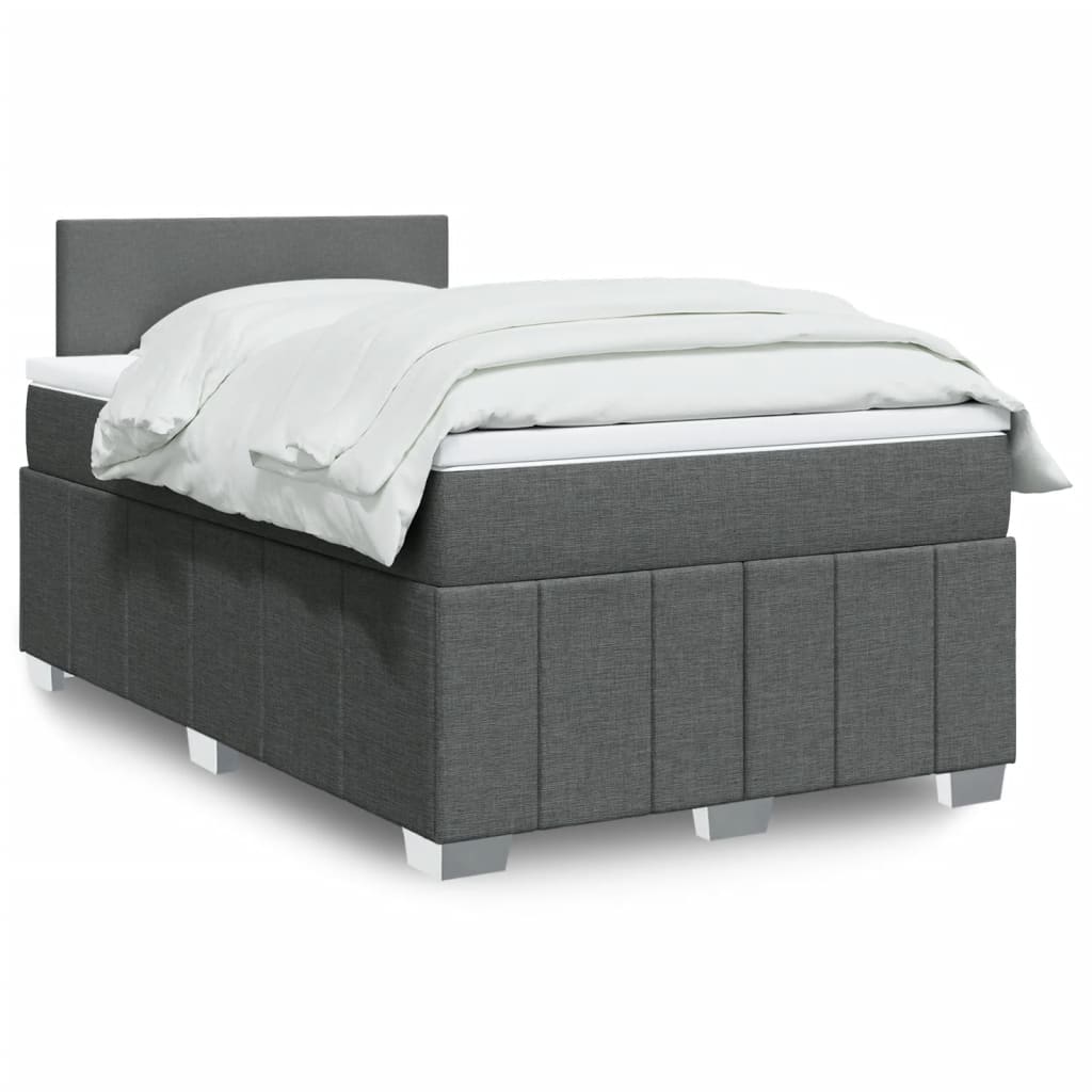 Sommier À Lattes De Lit Avec Matelas 120X200Cm Tissu