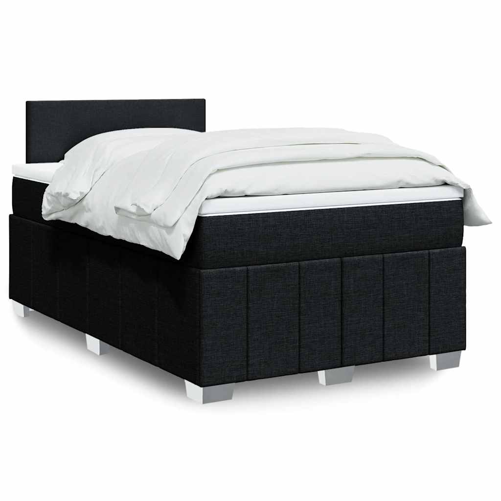 Sommier À Lattes De Lit Avec Matelas 120X200Cm Tissu