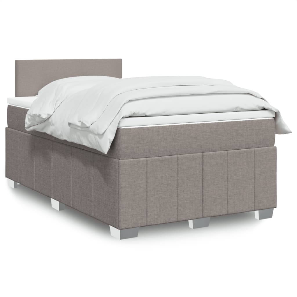 Sommier À Lattes De Lit Avec Matelas 120X200Cm Tissu