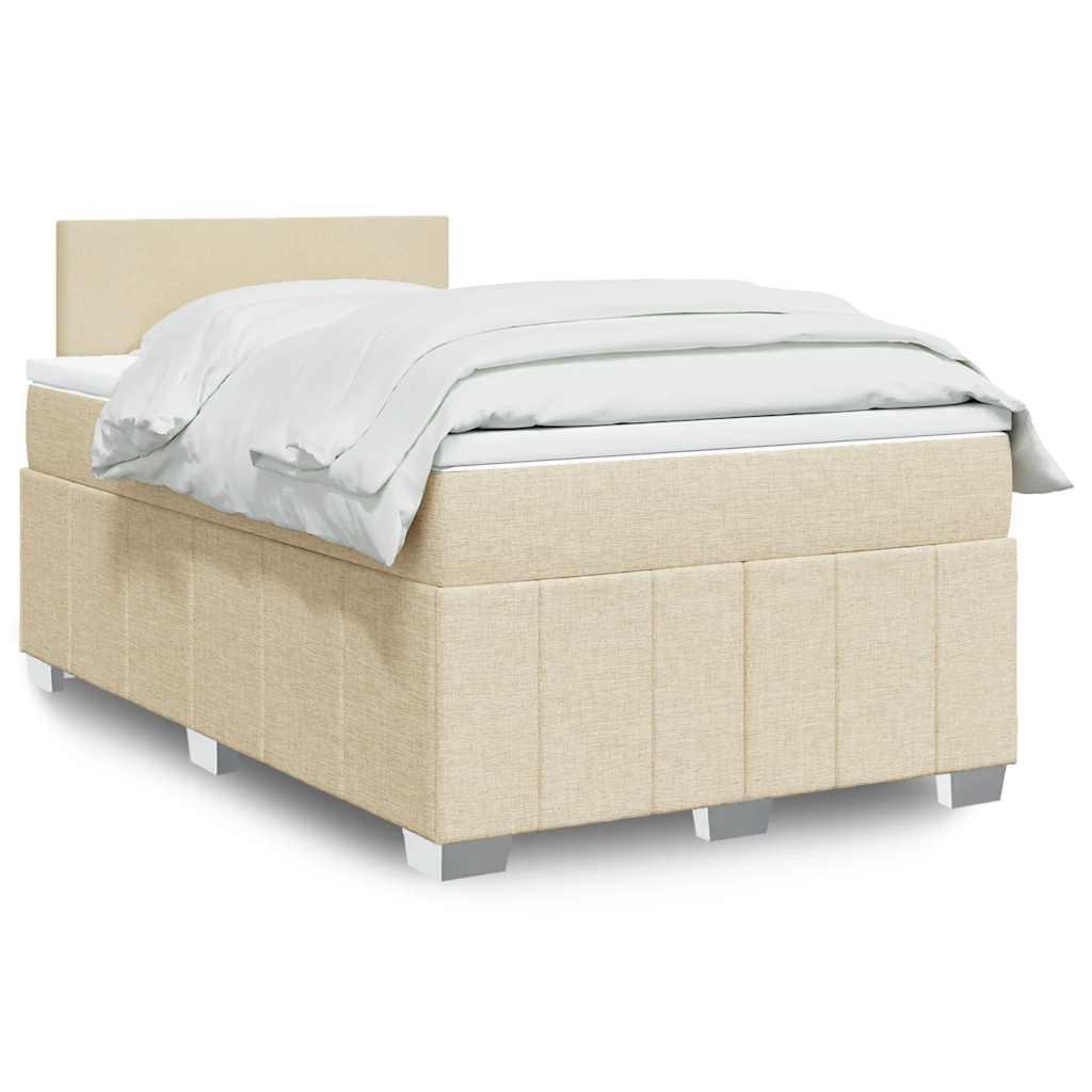Sommier À Lattes De Lit Avec Matelas 120X200Cm Tissu