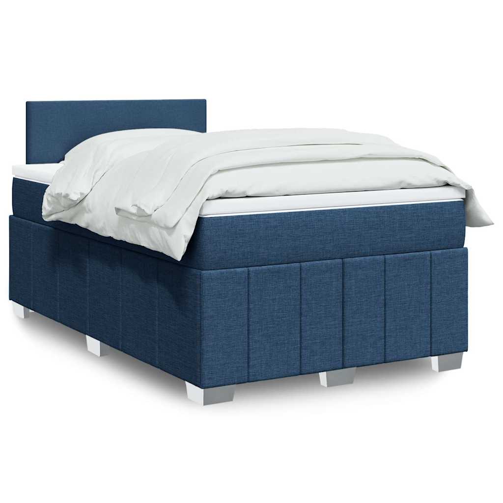 Sommier À Lattes De Lit Avec Matelas 120X200Cm Tissu