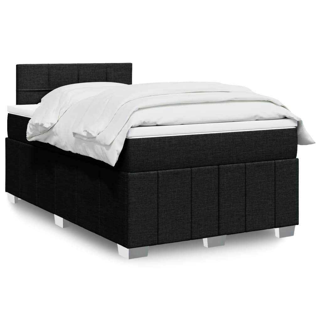 Sommier À Lattes De Lit Avec Matelas 120X200Cm Tissu