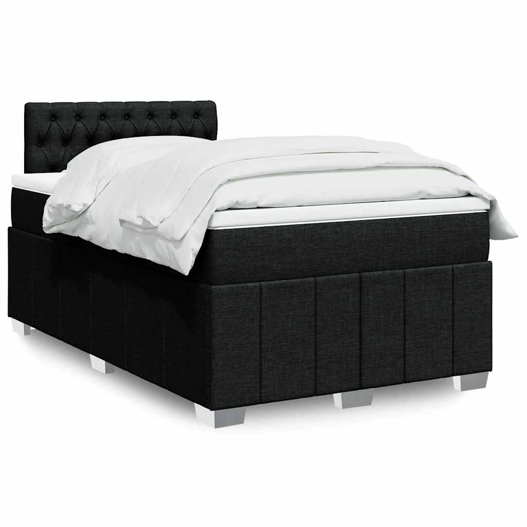 Sommier À Lattes De Lit Avec Matelas 120X200Cm Tissu