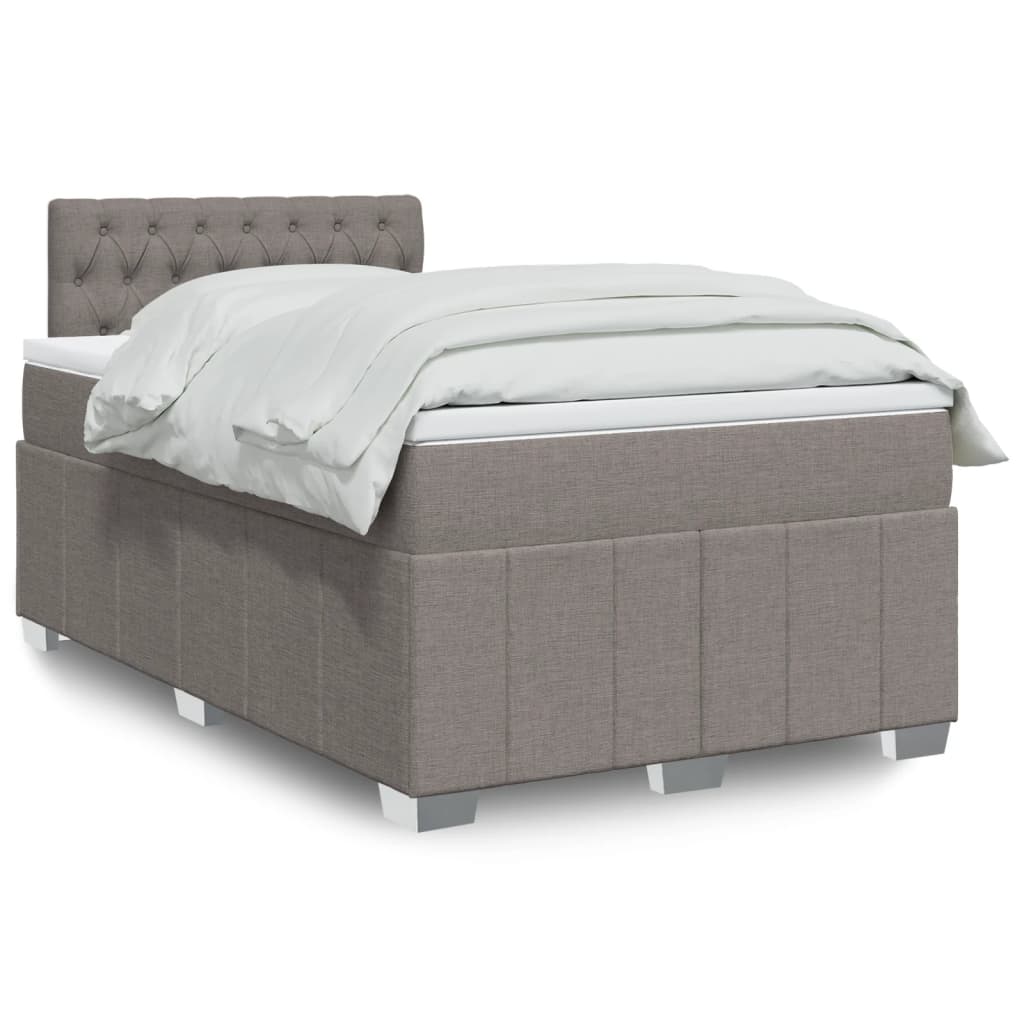 Sommier À Lattes De Lit Avec Matelas 120X200Cm Tissu