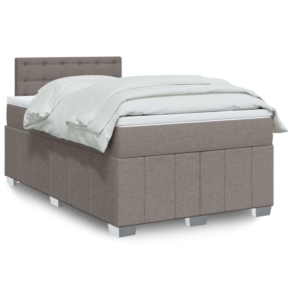 Sommier À Lattes De Lit Avec Matelas 120X200Cm Tissu