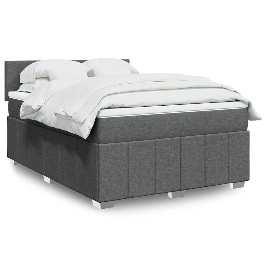 Sommier À Lattes De Lit Avec Matelas 120X200Cm Tissu