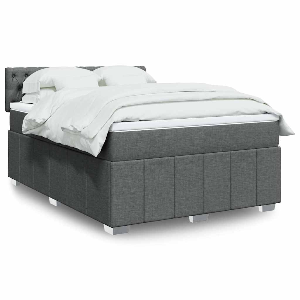 Sommier À Lattes De Lit Avec Matelas 120X200Cm Tissu