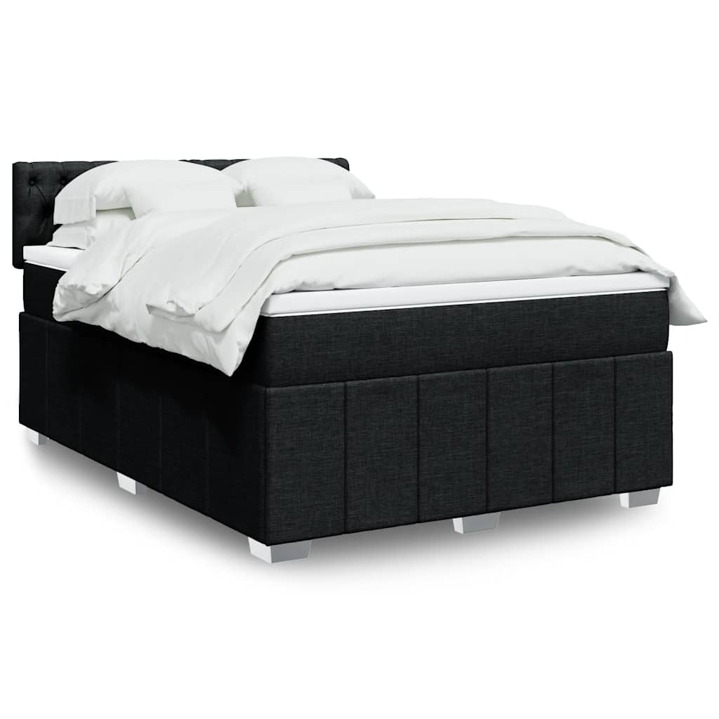 Sommier À Lattes De Lit Avec Matelas 120X200Cm Tissu