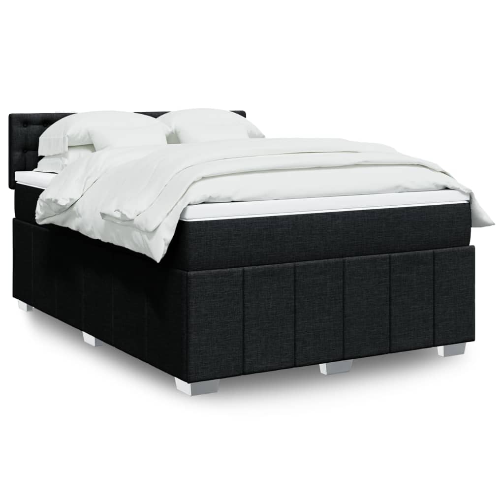 Sommier À Lattes De Lit Avec Matelas 120X200Cm Tissu