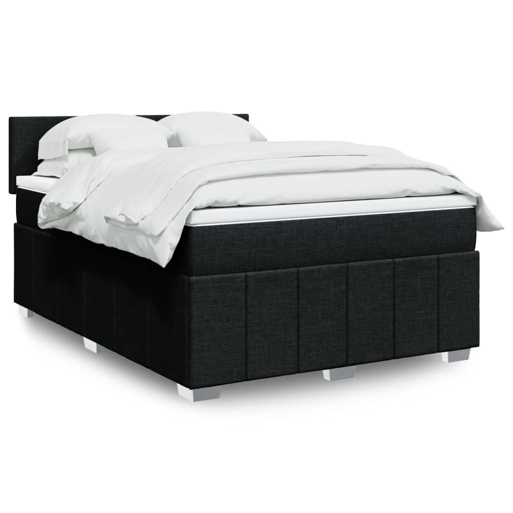 Sommier À Lattes De Lit Avec Matelas 120X200Cm Tissu