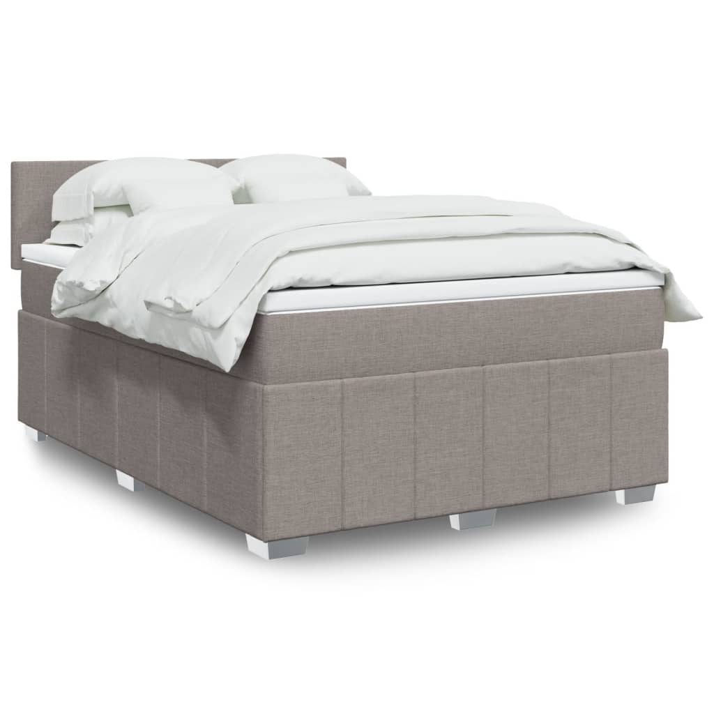 Sommier À Lattes De Lit Avec Matelas 120X200Cm Tissu