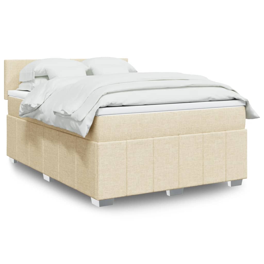 Sommier À Lattes De Lit Avec Matelas 120X200Cm Tissu