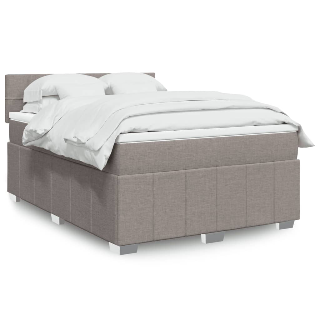 Sommier À Lattes De Lit Avec Matelas 120X200Cm Tissu