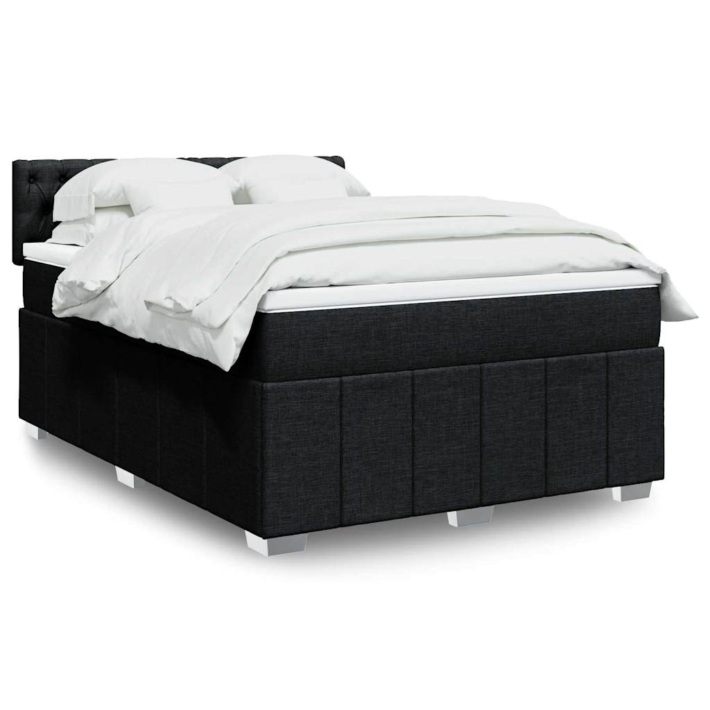 Sommier À Lattes De Lit Avec Matelas 120X200Cm Tissu
