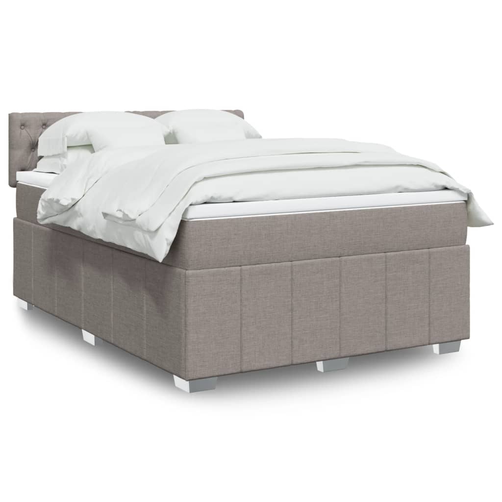 Sommier À Lattes De Lit Avec Matelas 120X200Cm Tissu