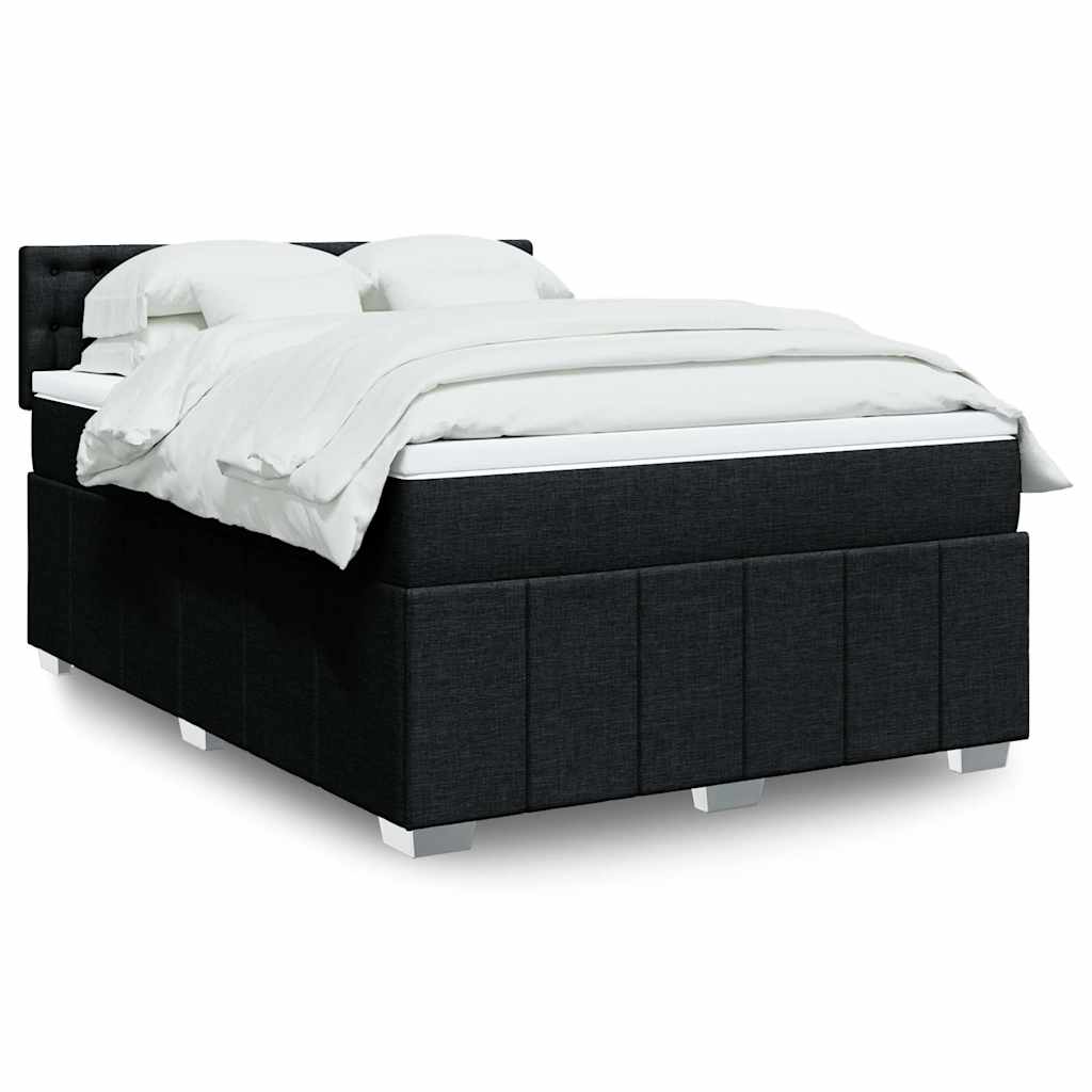 Sommier À Lattes De Lit Avec Matelas 120X200Cm Tissu