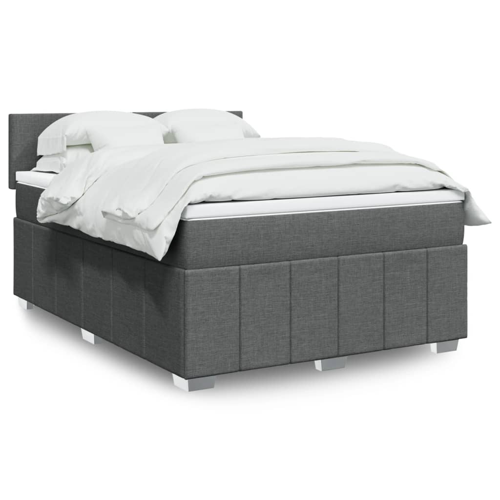 Sommier À Lattes De Lit Avec Matelas 120X200Cm Tissu