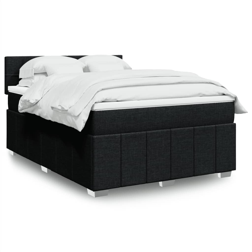 Sommier À Lattes De Lit Avec Matelas 120X200Cm Tissu