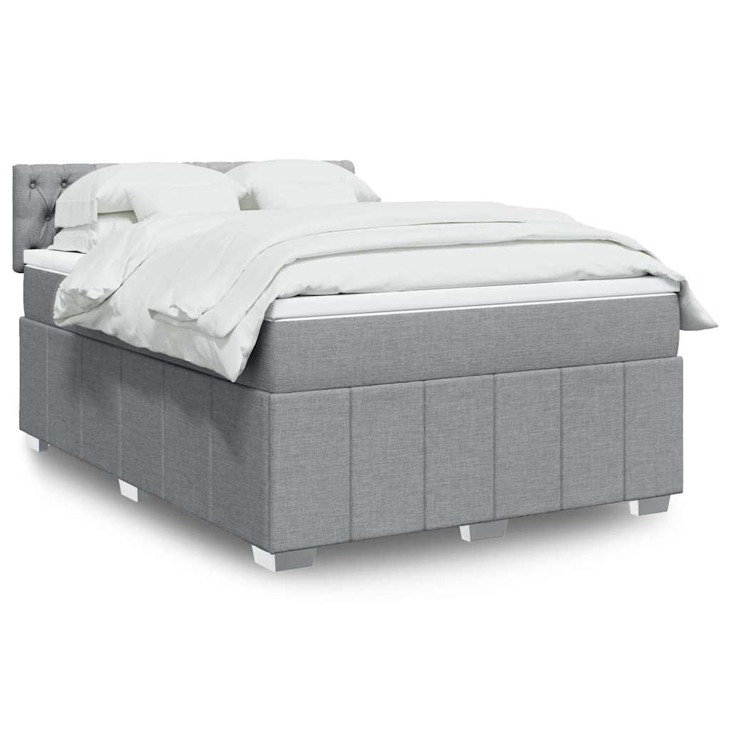 Sommier À Lattes De Lit Avec Matelas 120X200Cm Tissu