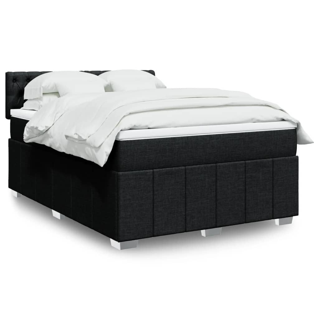 Sommier À Lattes De Lit Avec Matelas 120X200Cm Tissu