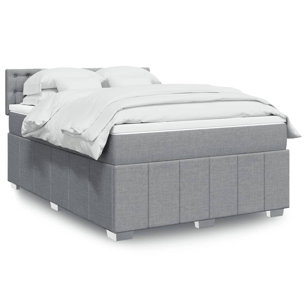 Sommier À Lattes De Lit Avec Matelas 120X200Cm Tissu