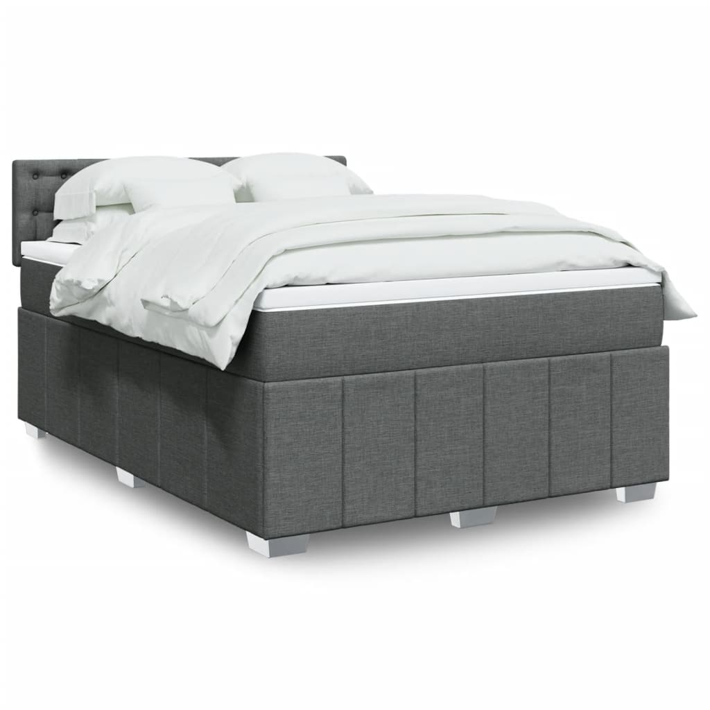 Sommier À Lattes De Lit Avec Matelas 120X200Cm Tissu