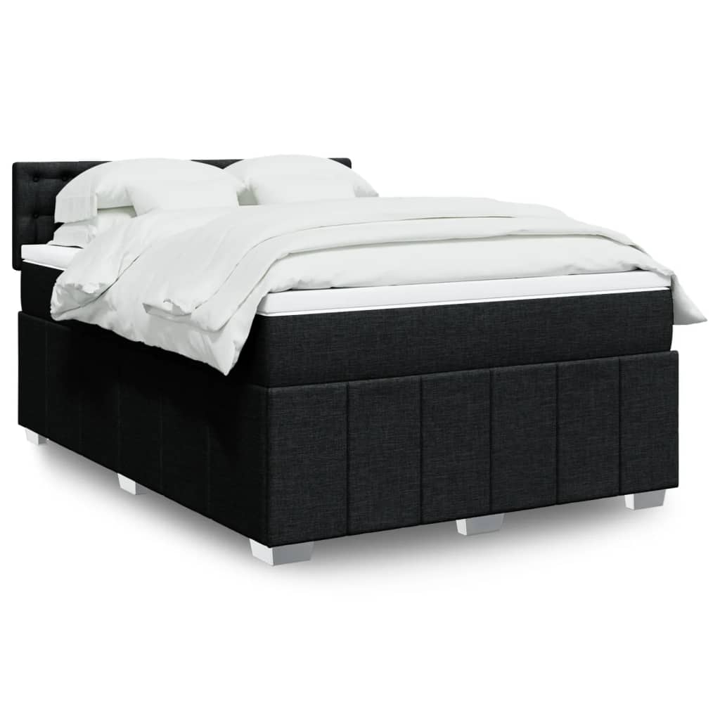 Sommier À Lattes De Lit Avec Matelas 120X200Cm Tissu