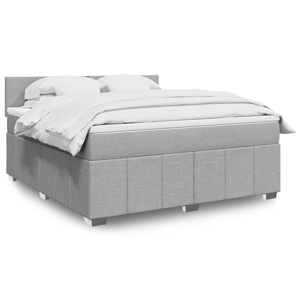Sommier À Lattes De Lit Avec Matelas 120X200Cm Tissu