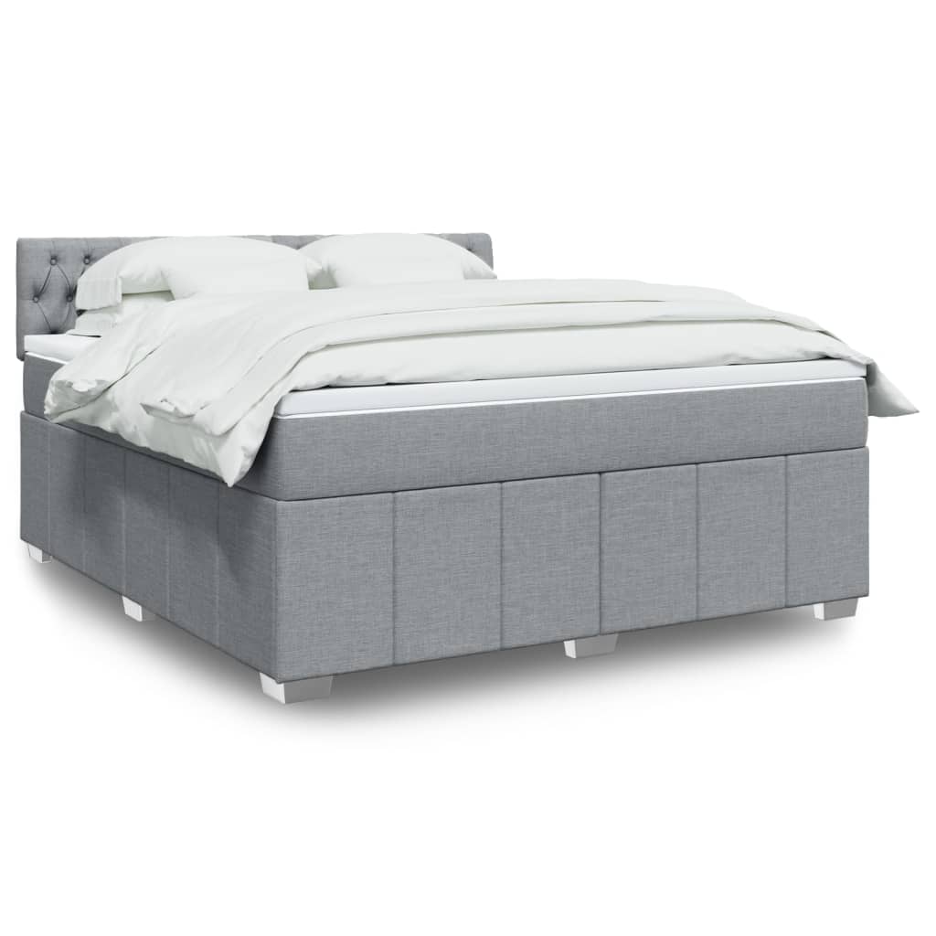 Sommier À Lattes De Lit Avec Matelas 120X200Cm Tissu