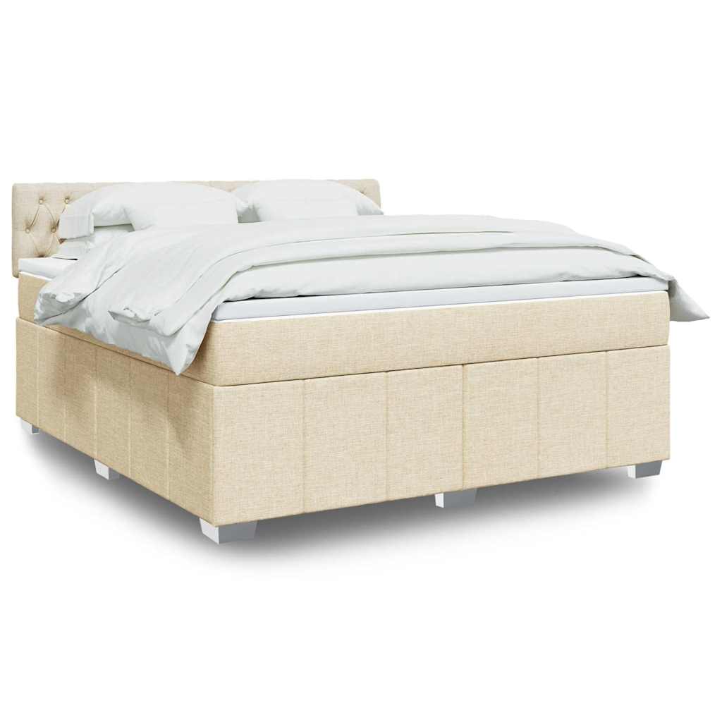 Sommier À Lattes De Lit Avec Matelas 120X200Cm Tissu