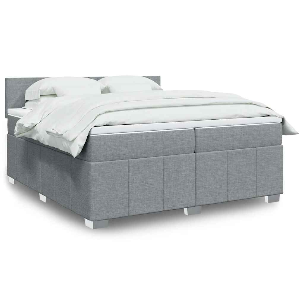 Sommier À Lattes De Lit Avec Matelas 120X200Cm Tissu