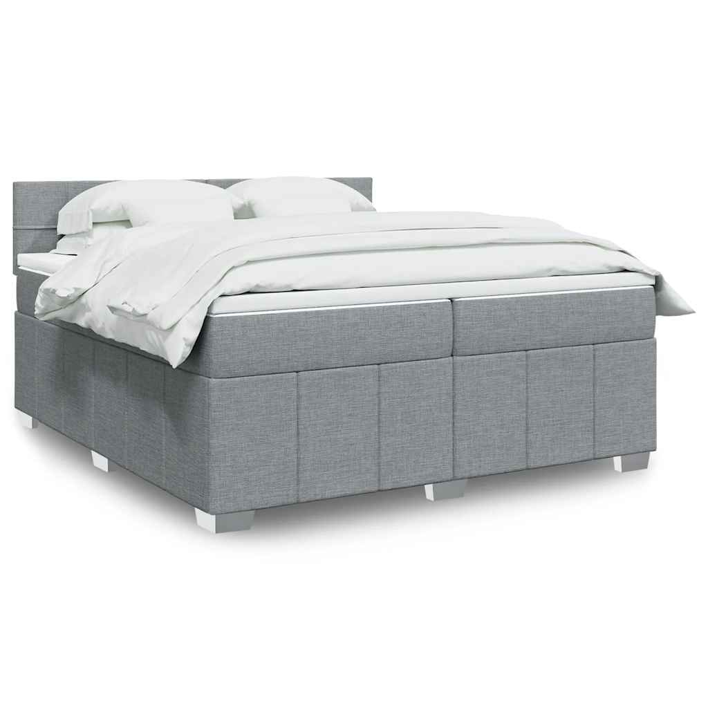 Sommier À Lattes De Lit Avec Matelas 120X200Cm Tissu