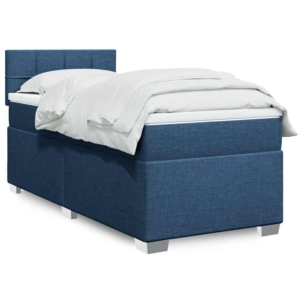 Lit De Box Spring Avec Matelas Et Led Tissu