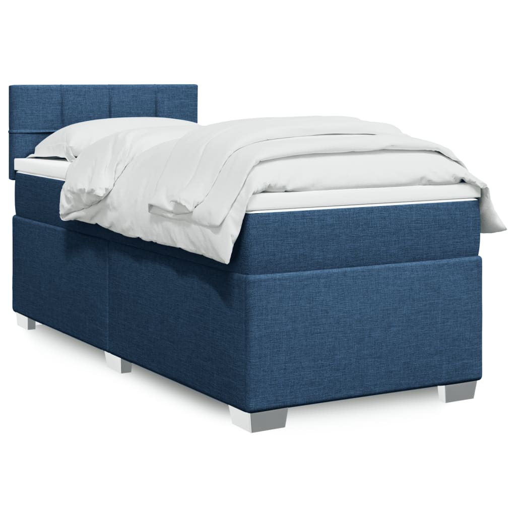 Lit De Box Spring Avec Matelas Et Led Tissu