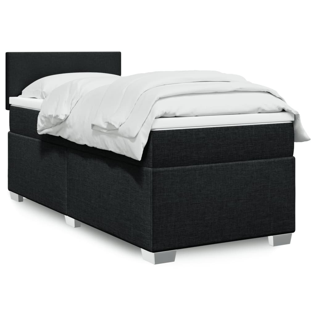 Lit De Box Spring Avec Matelas Et Led Tissu