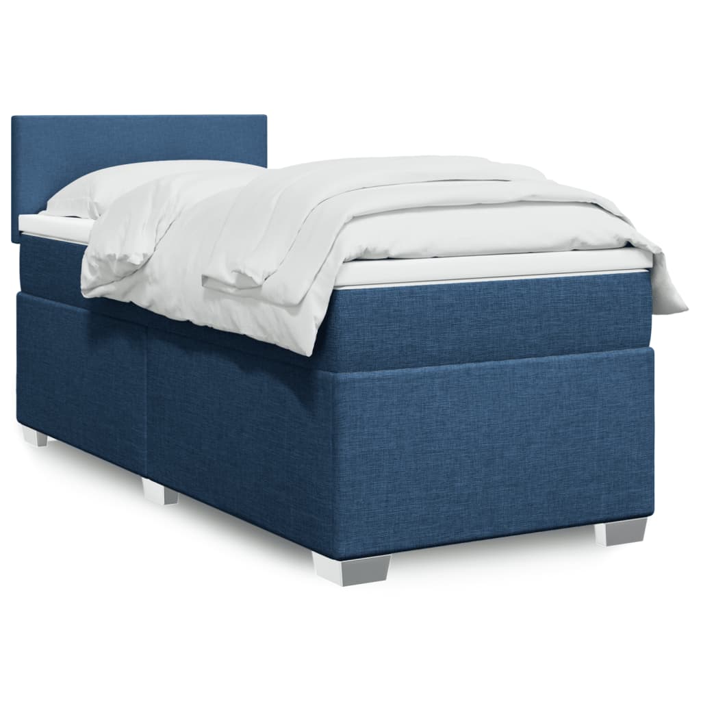 Lit De Box Spring Avec Matelas Et Led Tissu