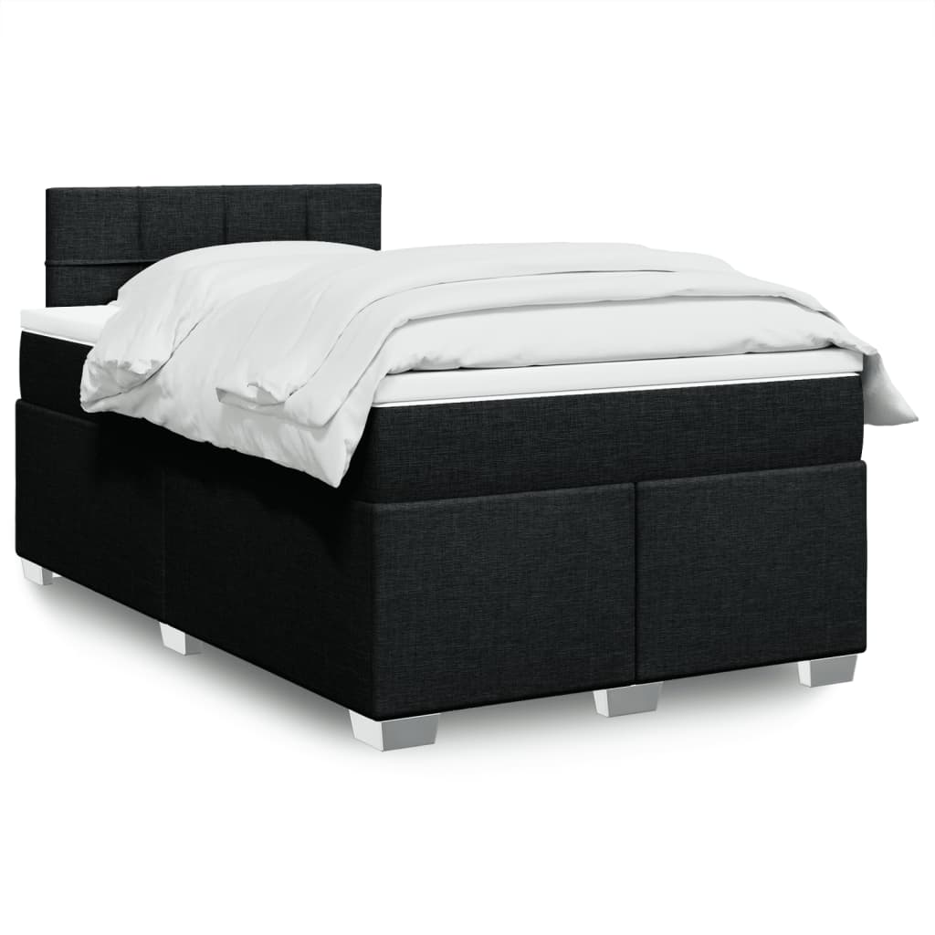 Lit De Box Spring Avec Matelas Et Led Tissu