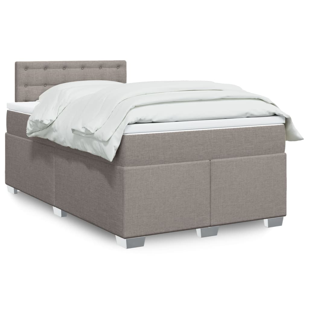 Lit De Box Spring Avec Matelas Et Led Tissu