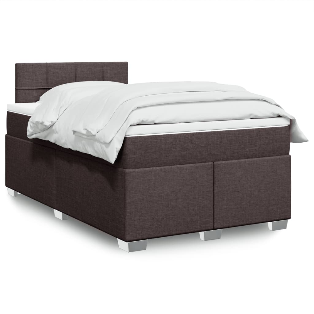 Lit De Box Spring Avec Matelas Et Led Tissu