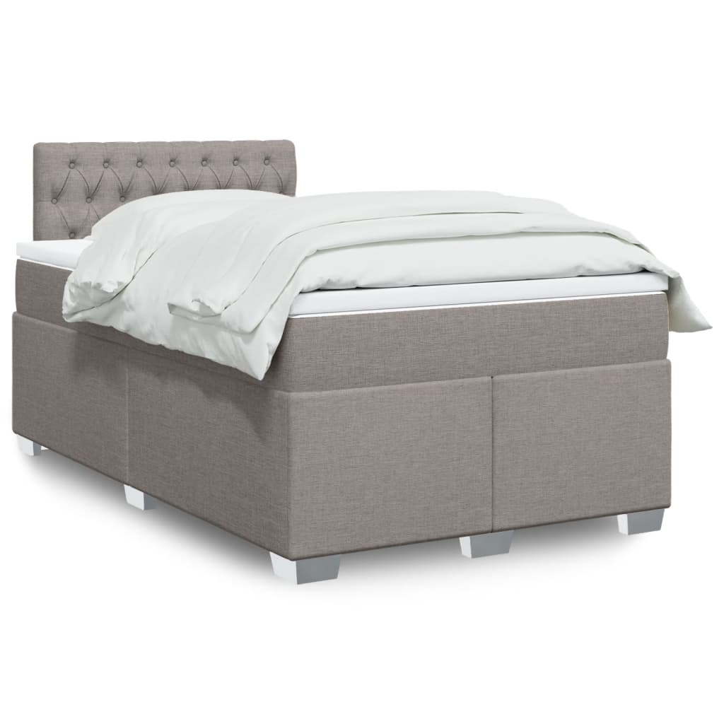 Lit De Box Spring Avec Matelas Et Led Tissu