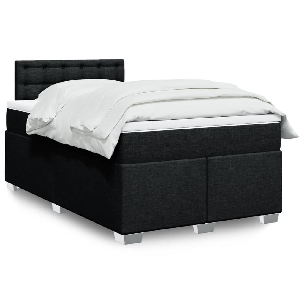 Sommier À Lattes De Lit Avec Matelas Tissu