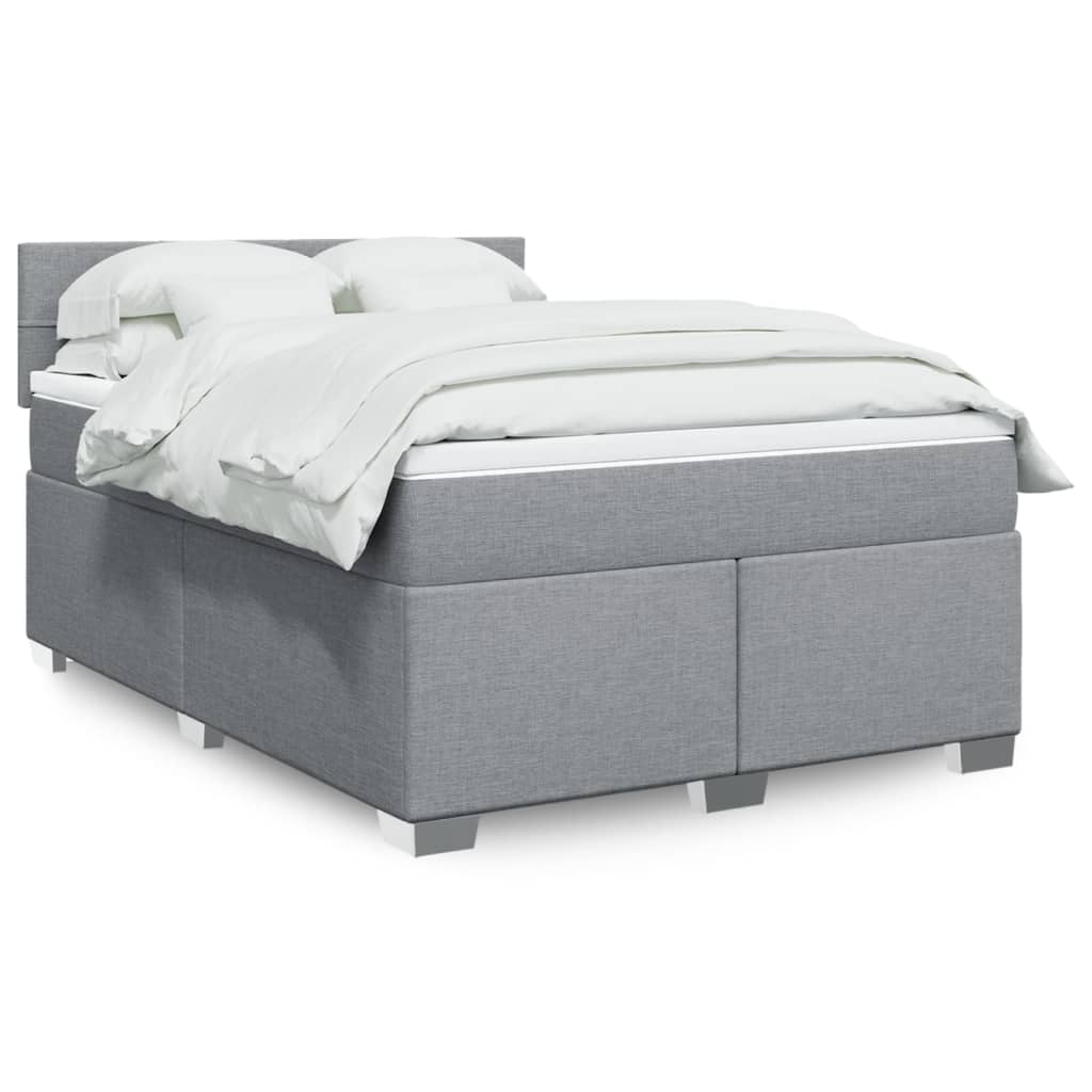 Sommier À Lattes De Lit Avec Matelas Tissu