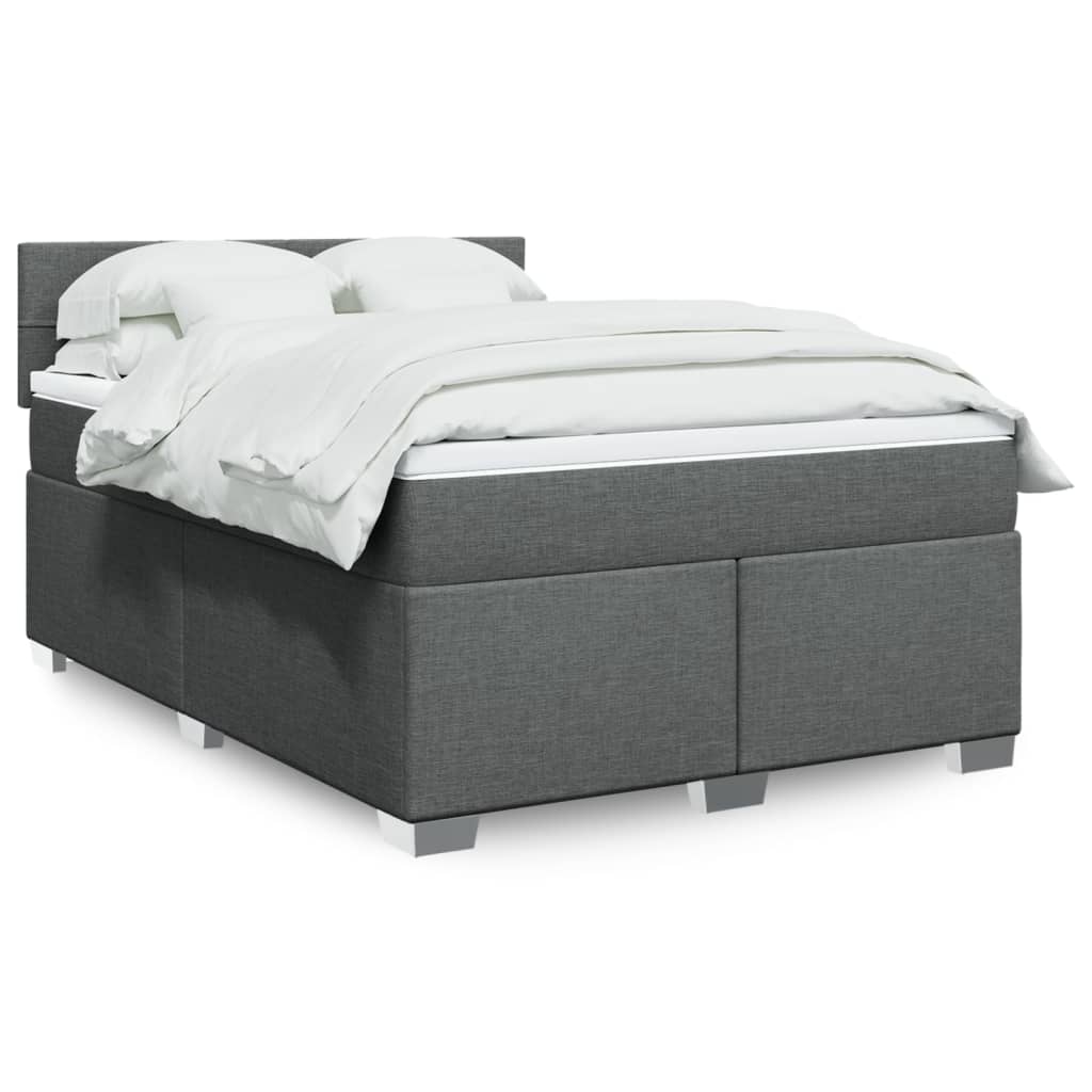 Sommier À Lattes De Lit Avec Matelas Tissu