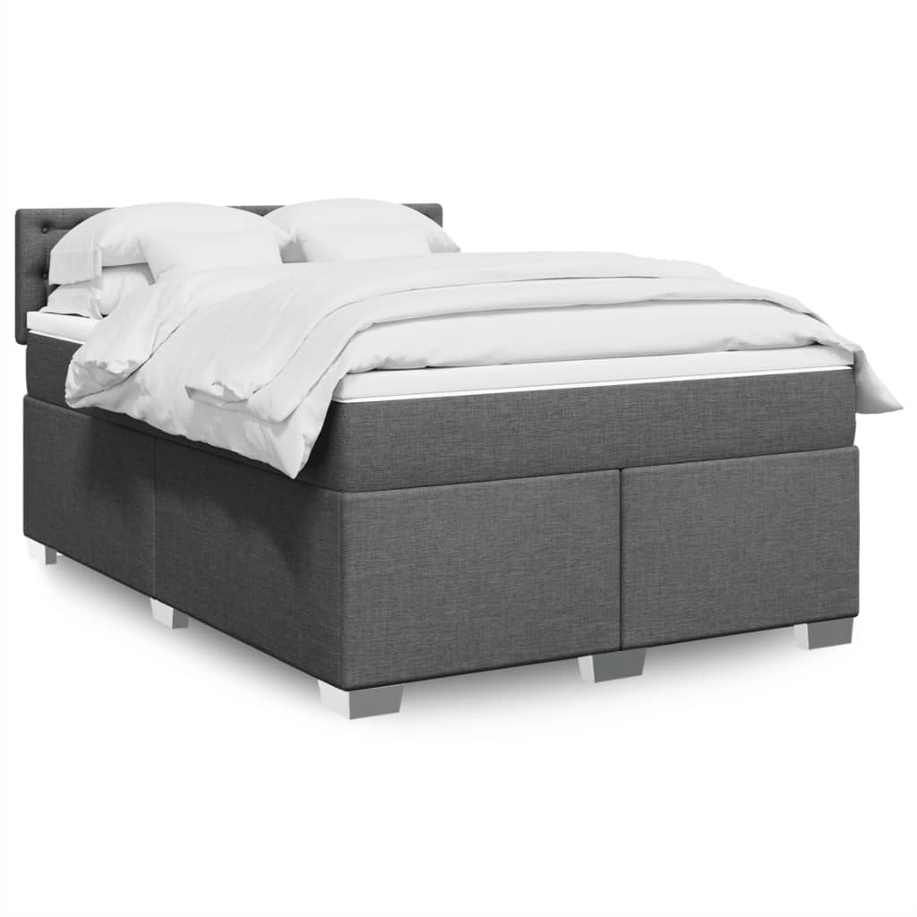 Sommier À Lattes De Lit Avec Matelas Tissu